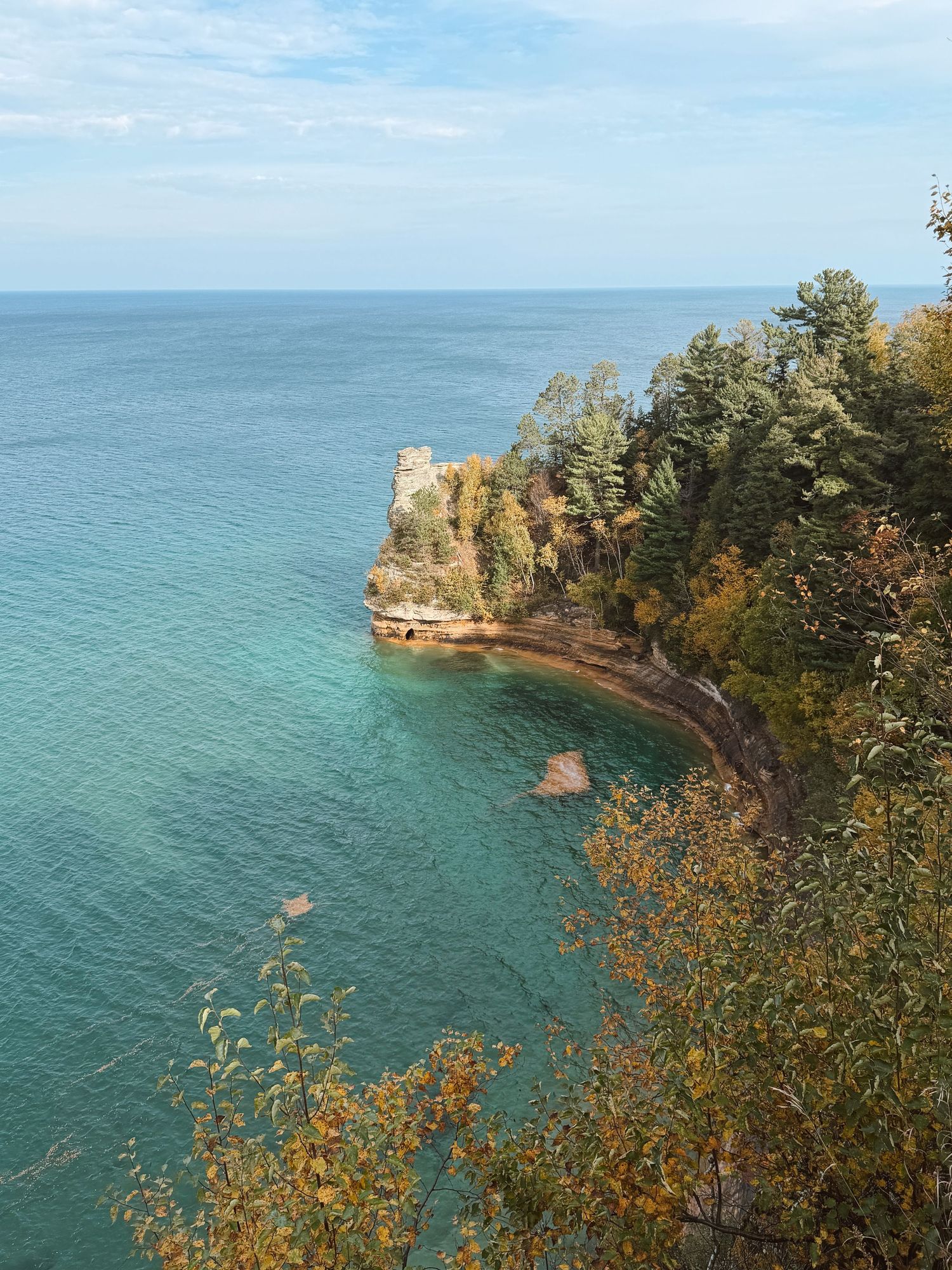Pictured Rocks in Michigan