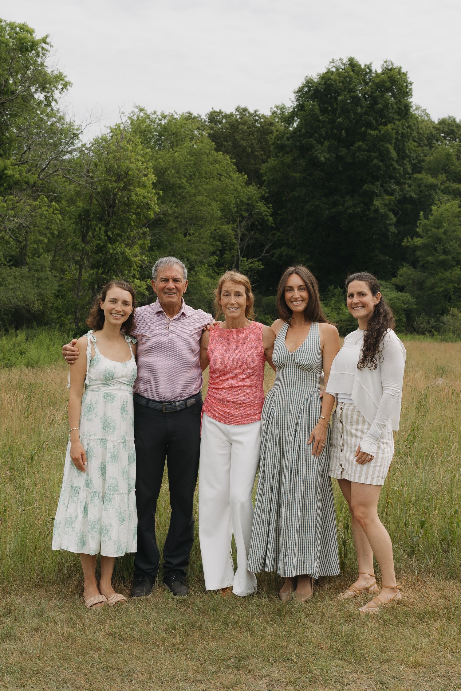 adult children with their parents for the first time in a while