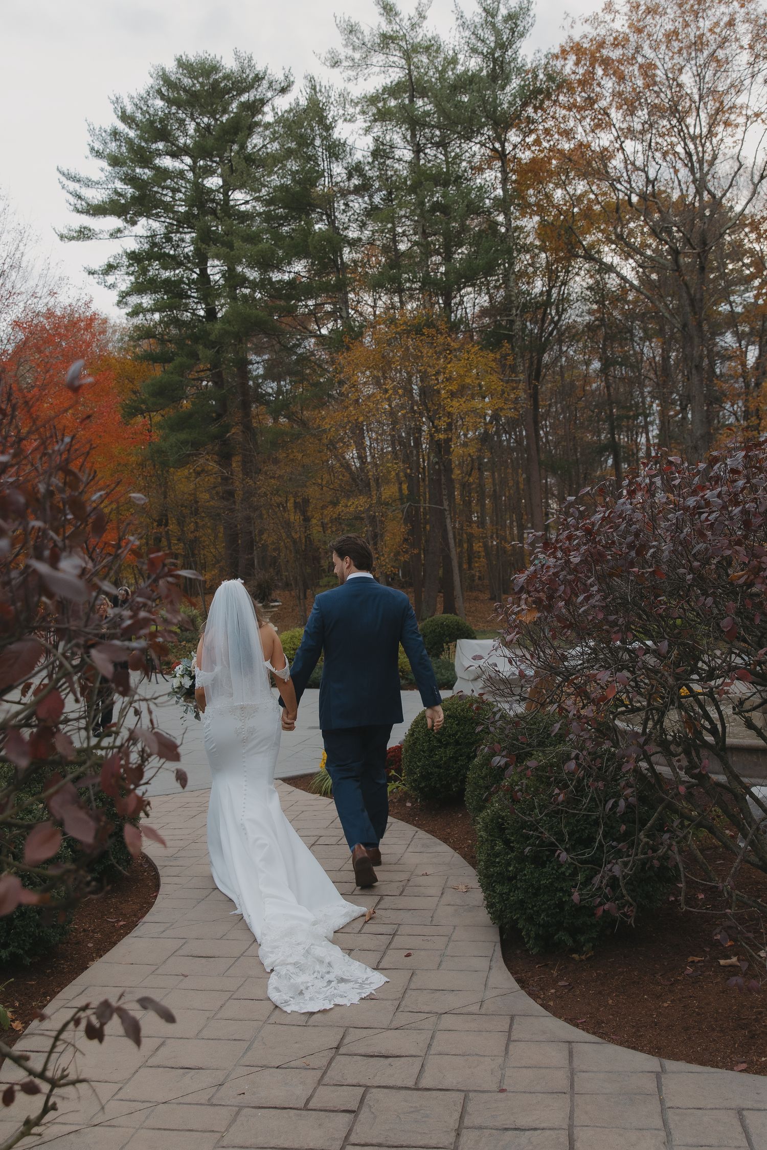 bride and groom at the saphire estate