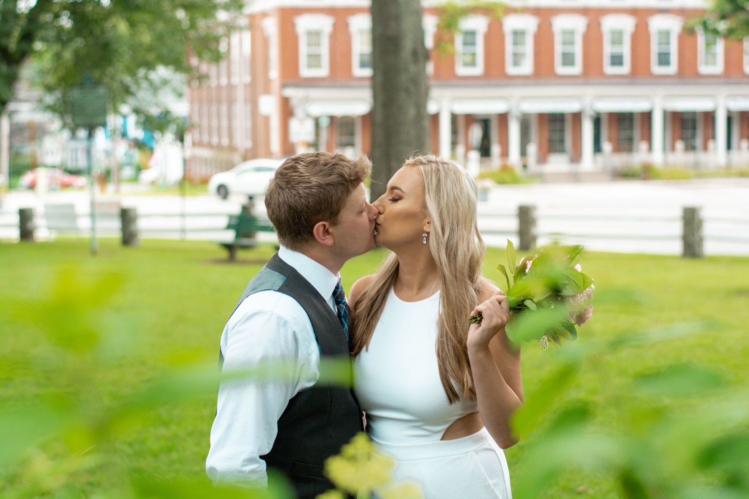 Grafton Common, Grafton MA Massachusetts Elopement Micro Wedding