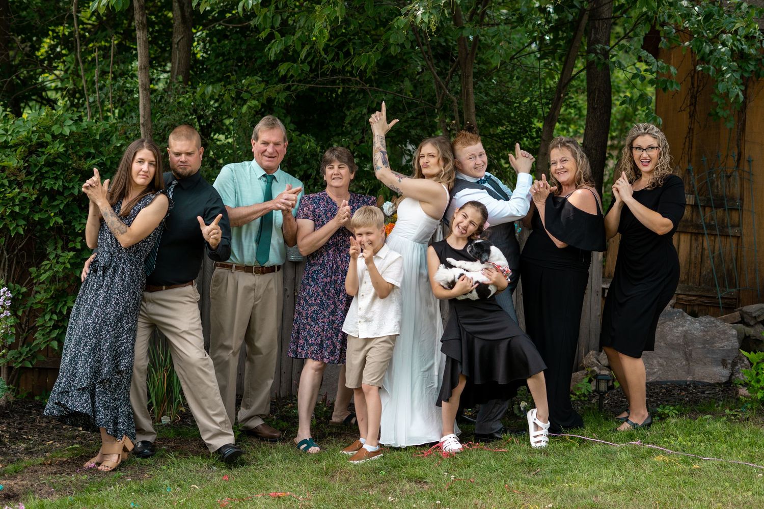 Micro Wedding Elopement Millbury Central MA Massachusetts Same Sex LGBT LGBTQA+ Two Brides Backyard