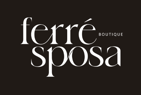 A collection of elegant black and white boutique fashion brand logos with stylized text designs.