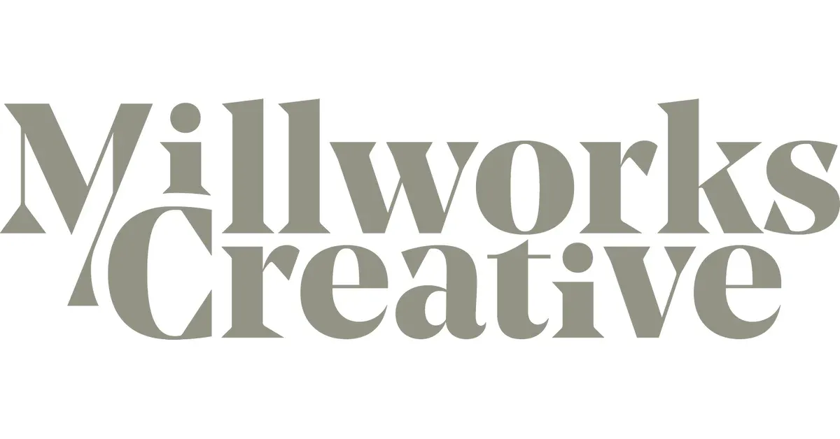 Millworks Creative logo design with modern typography.