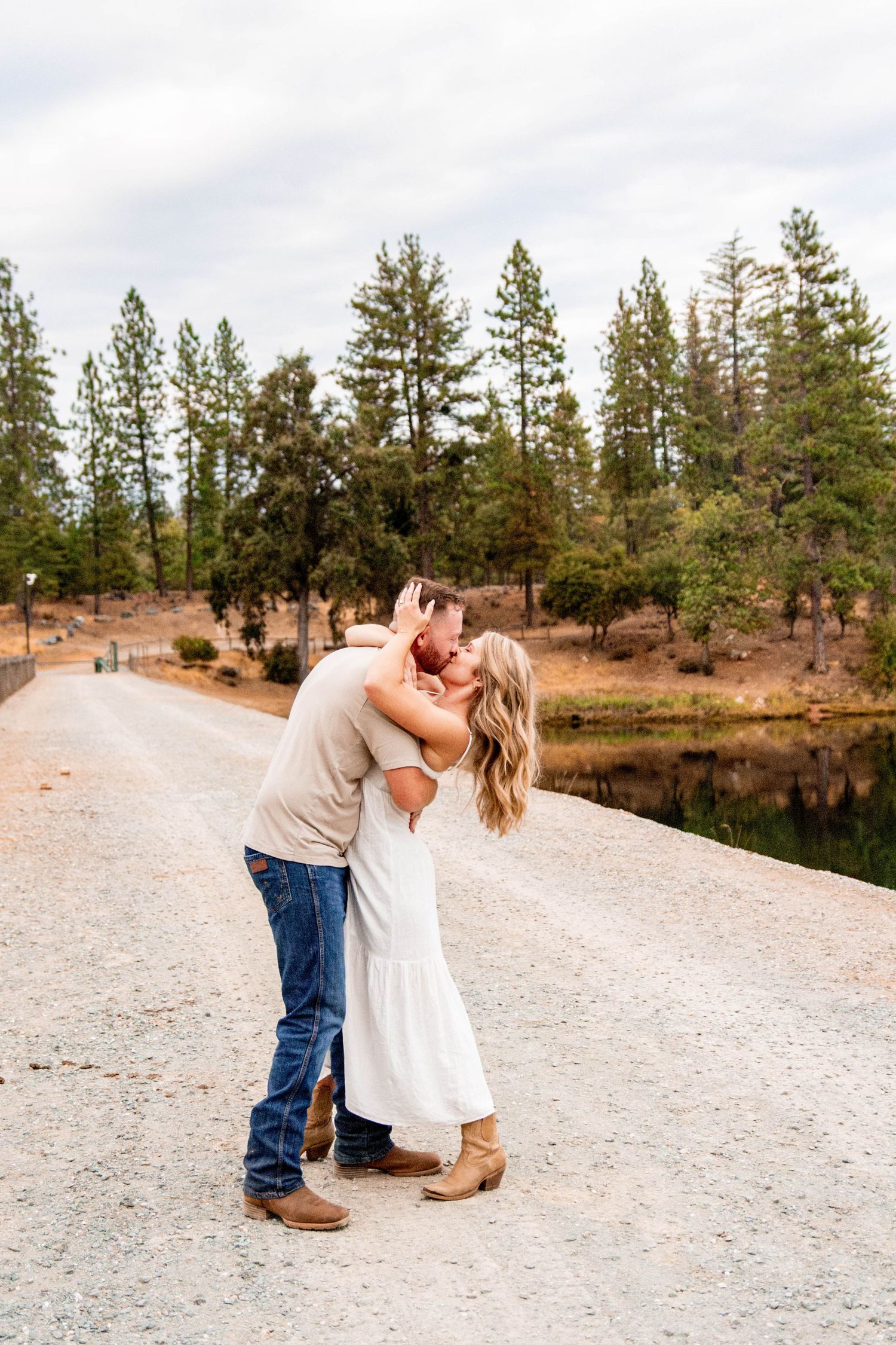 man and woman in the country in Pine Grove, California