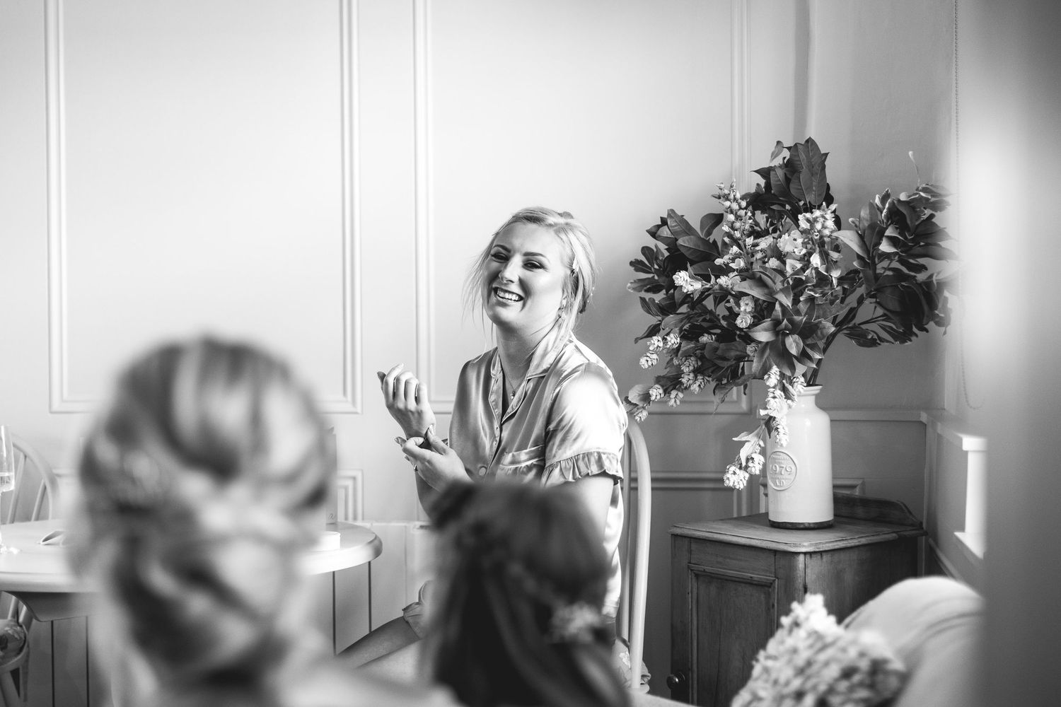 The Normans wedding photography in York, stylish barn wedding portrait at this sought-after Yorkshire venue