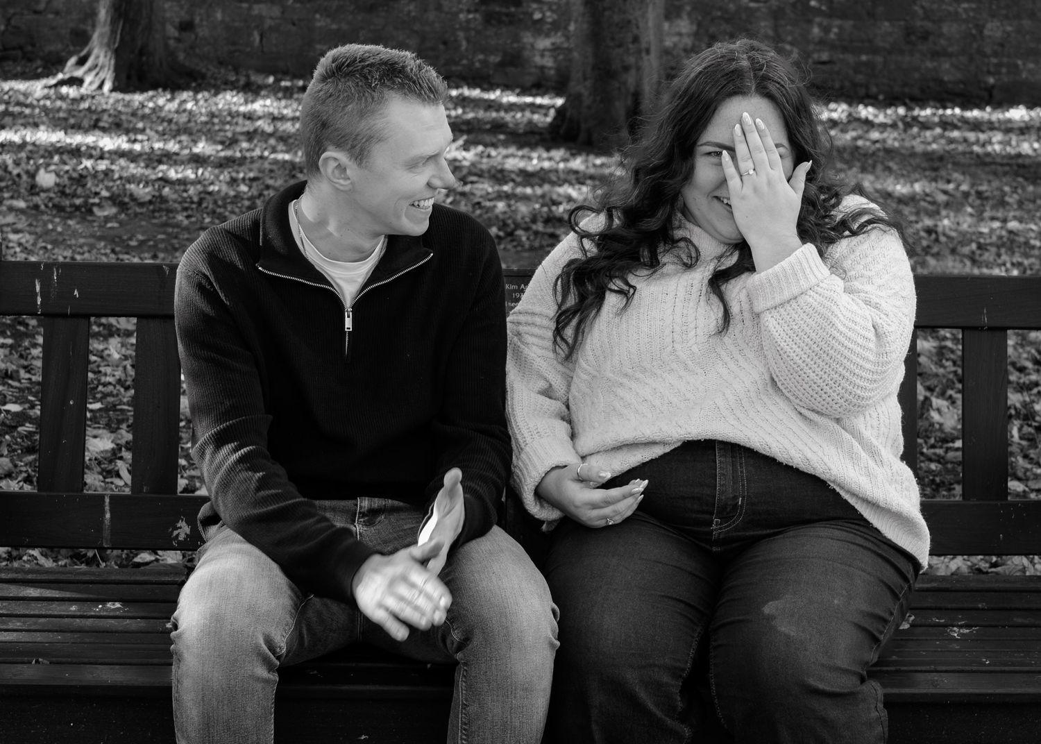 Engagement shoot at Linlithgow Palace.