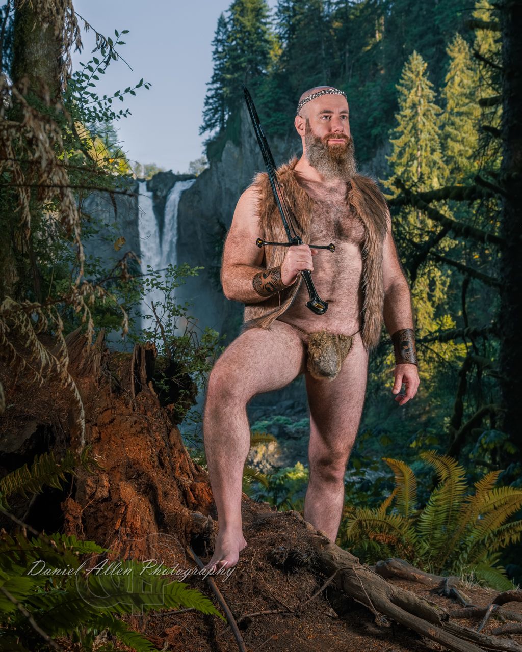 Nature photography series set against lush forest backdrop with dramatic natural lighting.