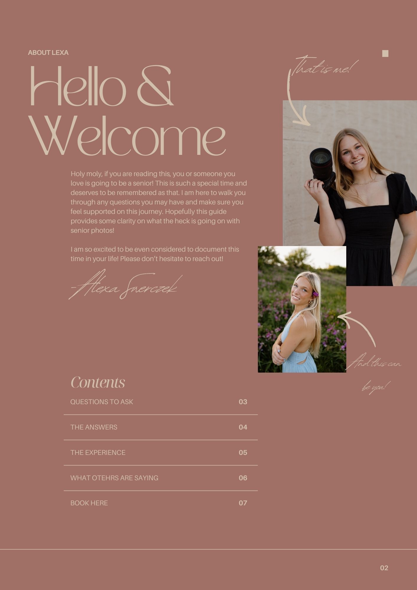 A modern website design layout featuring muted pink tones and elegant typography with welcome text and navigation elements.