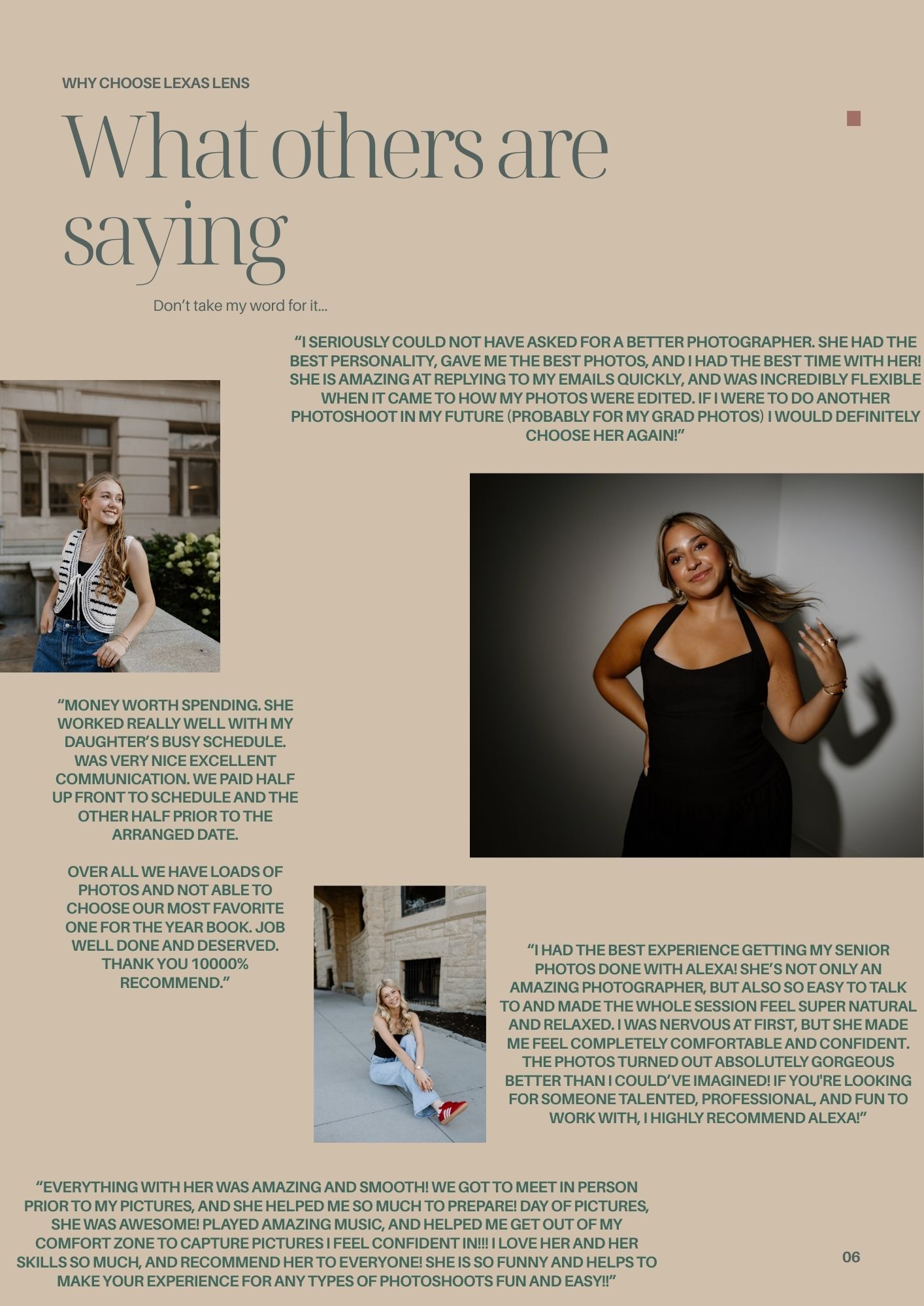 Magazine layout with text and photos showing a minimalist editorial design spread across multiple pages.