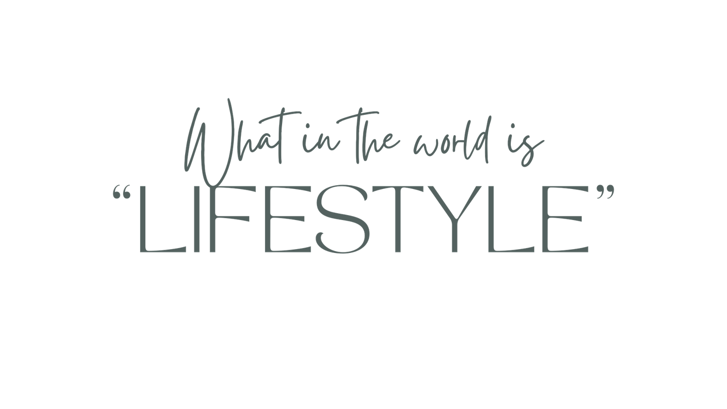Clean typography layout featuring 'LIFESTYLE' text in elegant design.