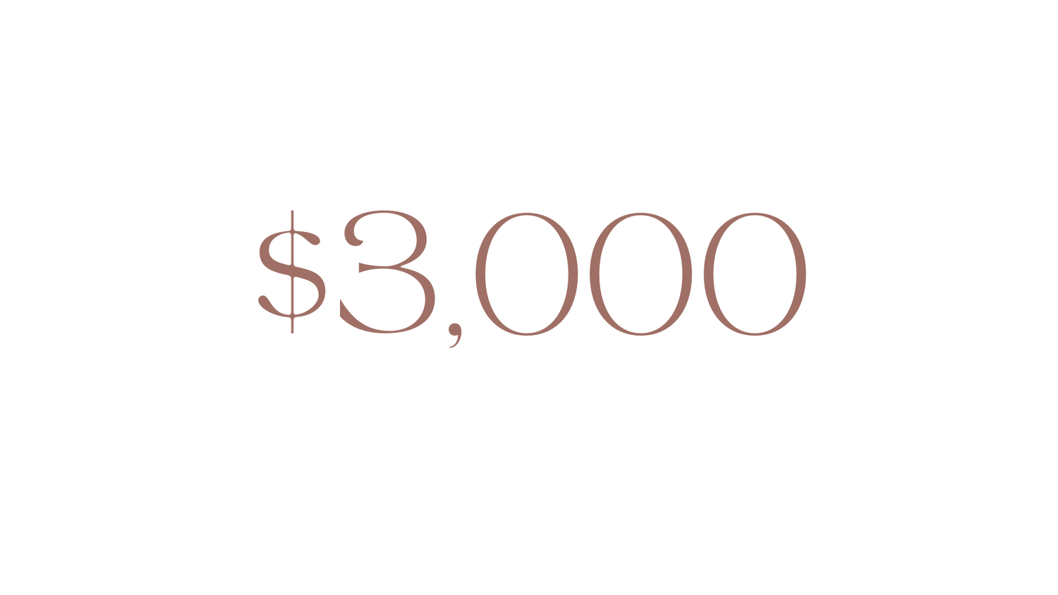 $3,000