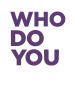 A stylized vector illustration combining purple text asking WHO DO YOU TRUST with white and black design elements.