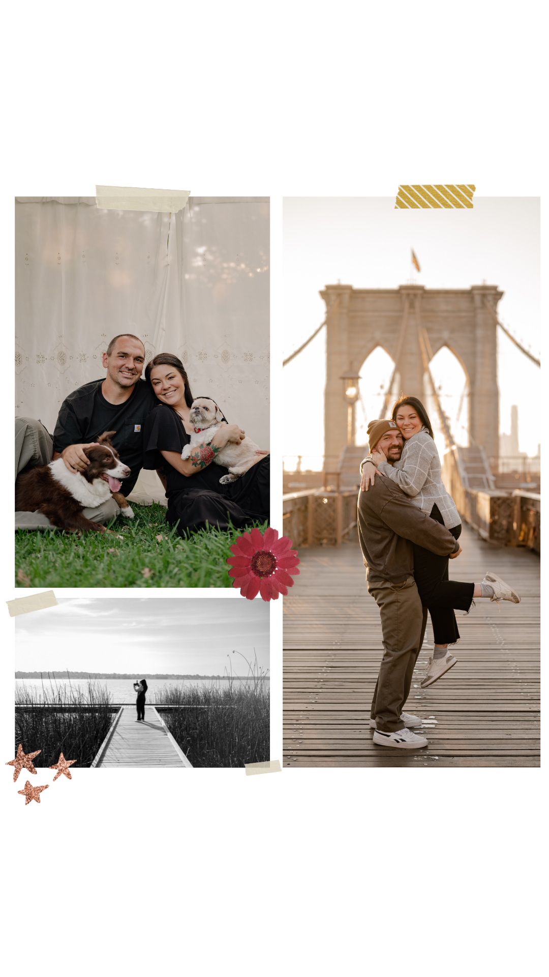 Photo collage of dallas wedding photography team Taylor Bryan Photography