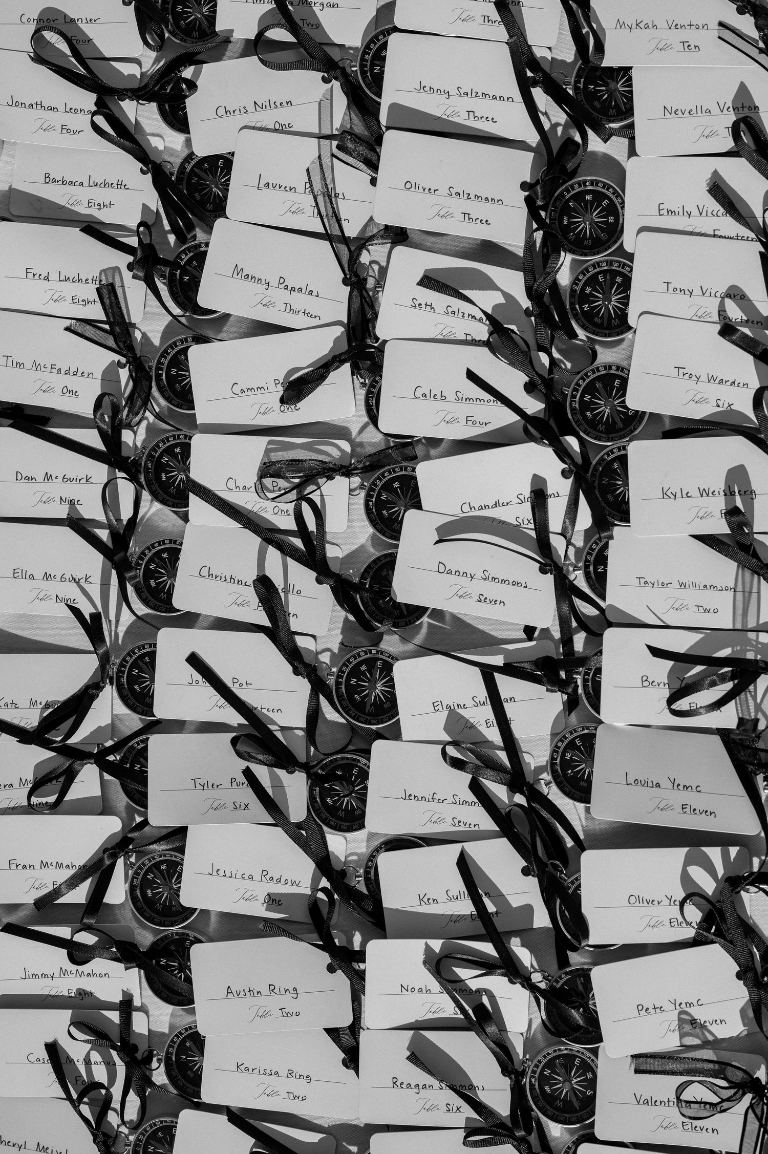 Documentary style detail shot of wedding gifts from adventurous couple in Massachusetts.