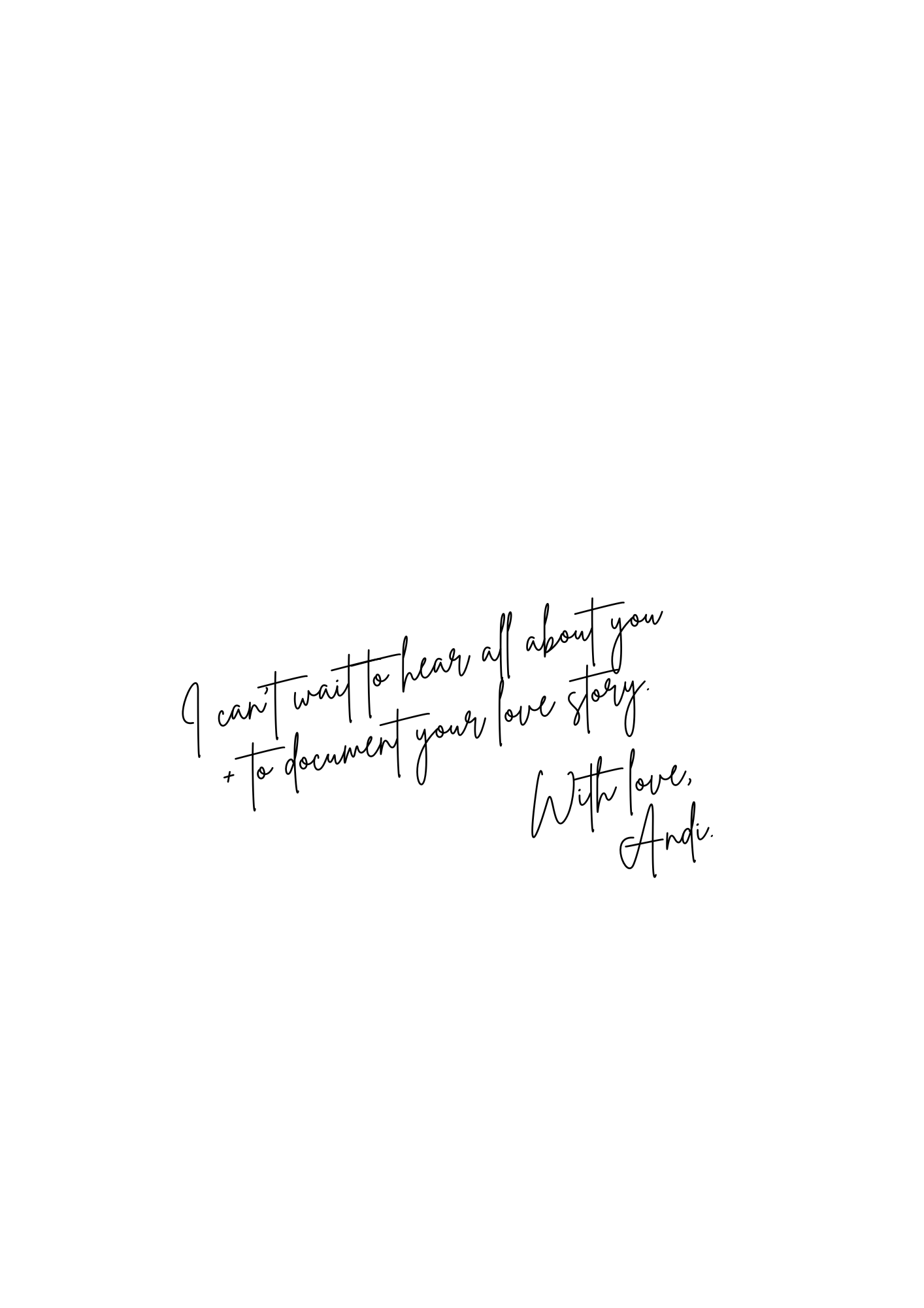 Handwritten cursive text in black ink on plain white background with faded artistic lettering.