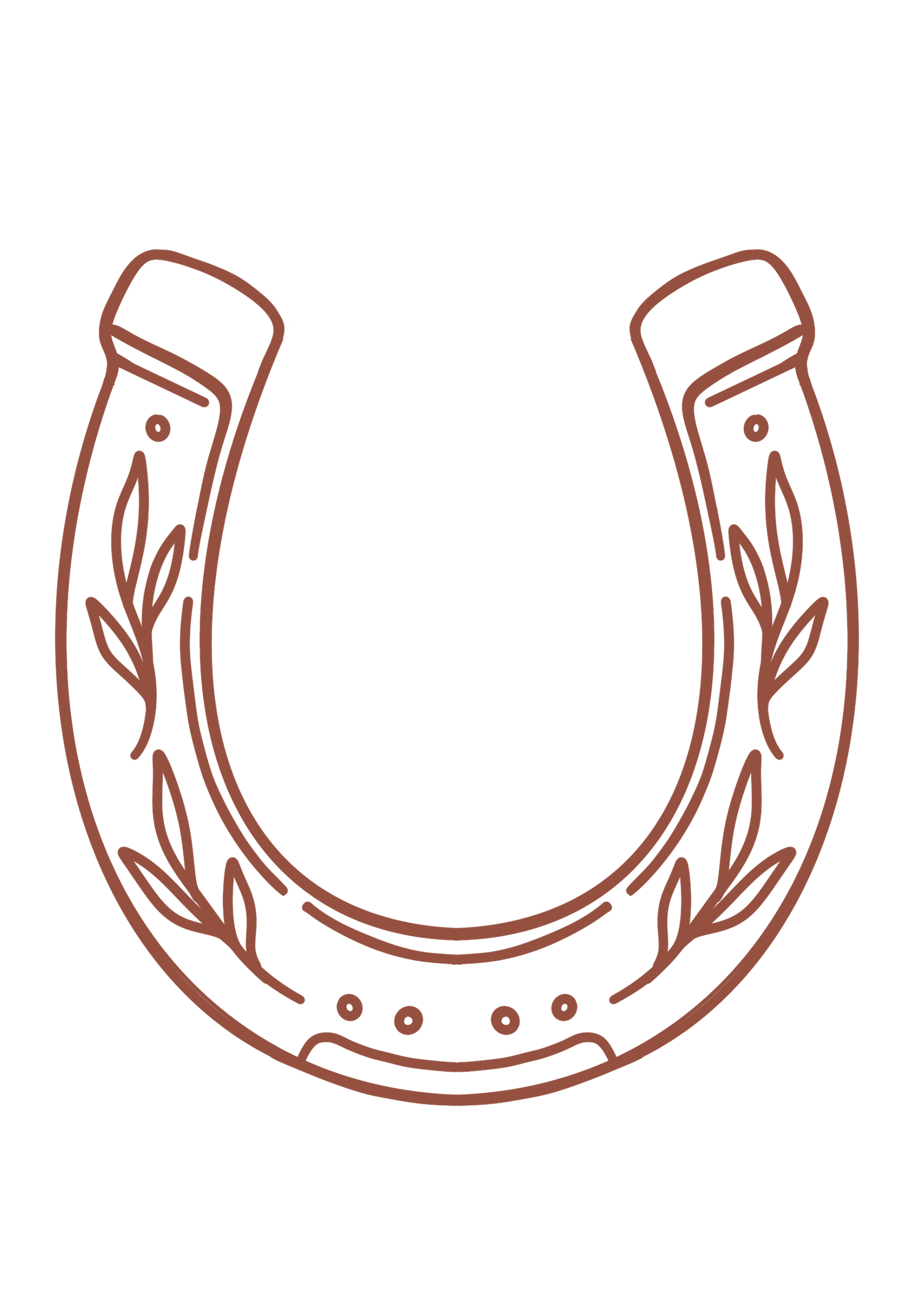 Horseshoe graphic for Lexi Avila Photography western branding