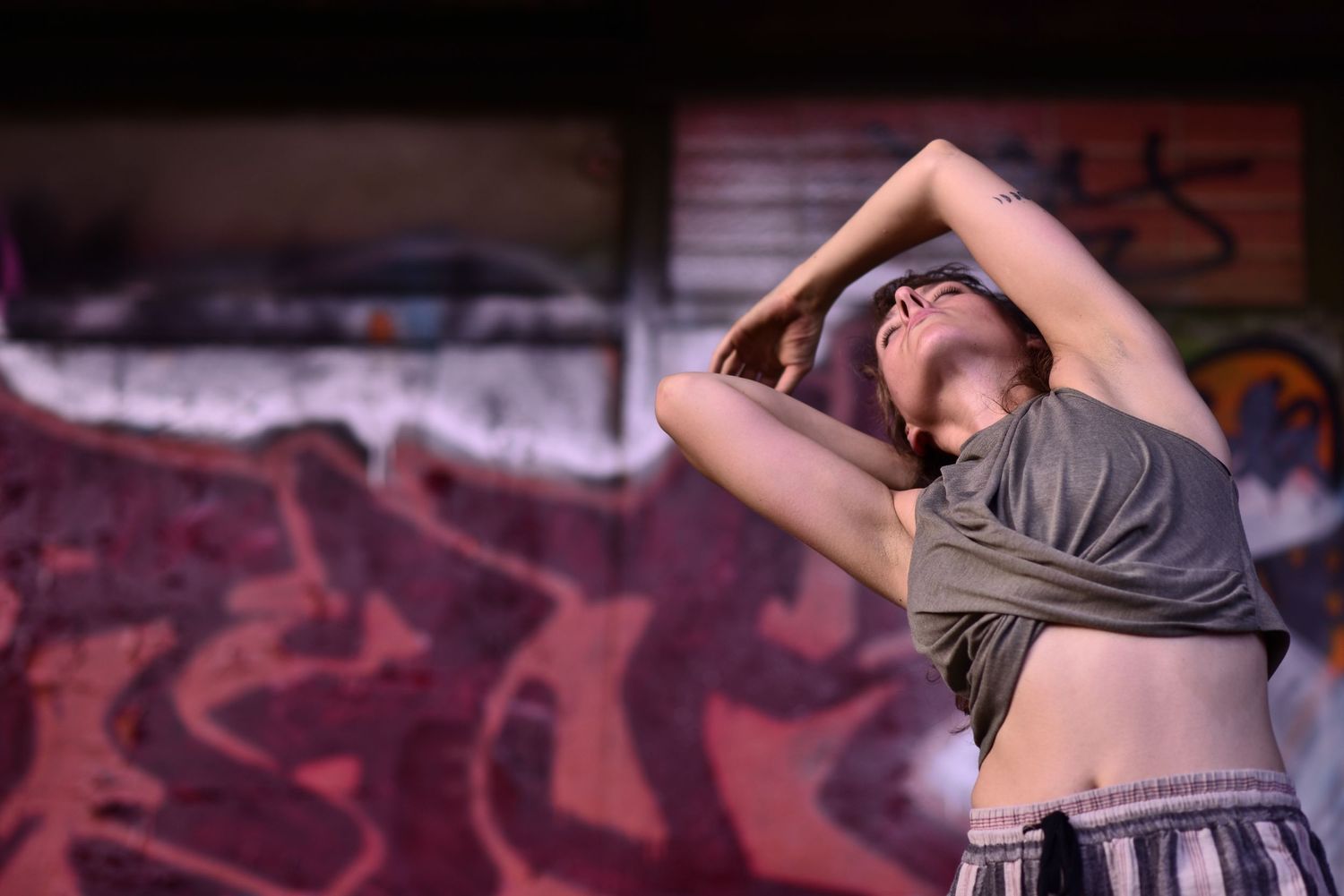 Artistic portrait of a woman, outdoor photography session, Berlin