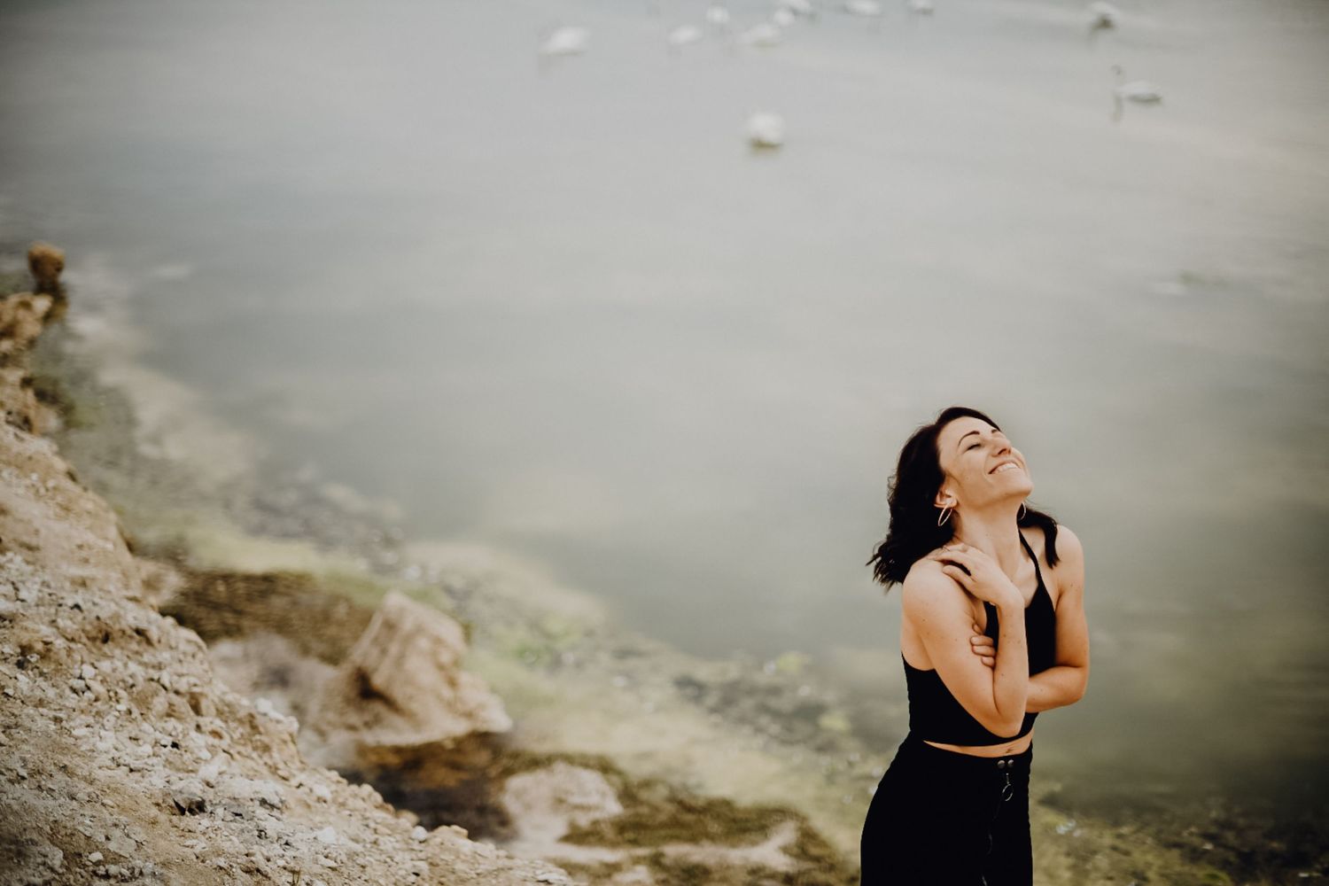 Portrait of a woman outdoors in Erfurt