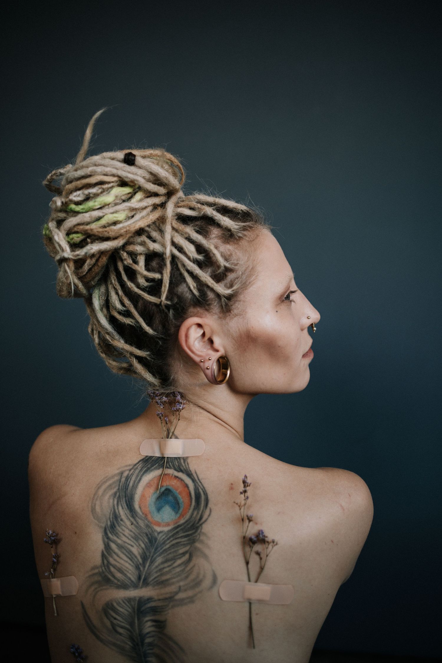 Portrait of a woman, indoor photography session, Erfurt