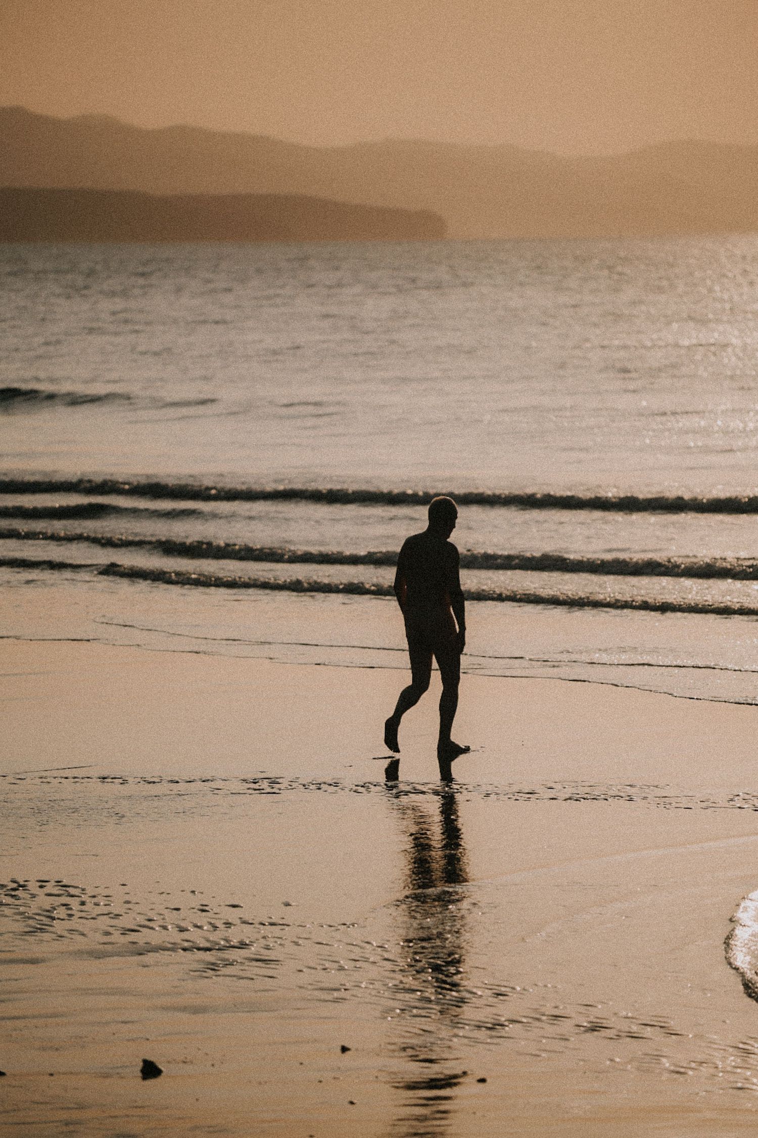 Portrait of a man outdoors at the beach in Fuerteventura