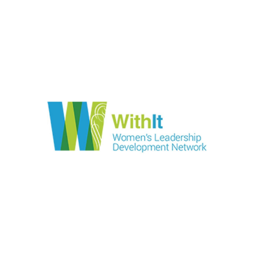 WithIt Women's Leadership Development Network logo in blue and green on a white background.