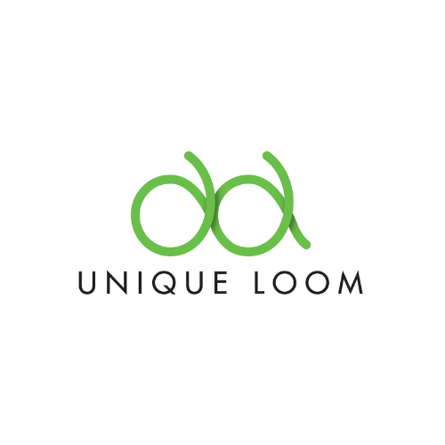 Unique Loom logo with green infinity-style symbol and black text on a white background.