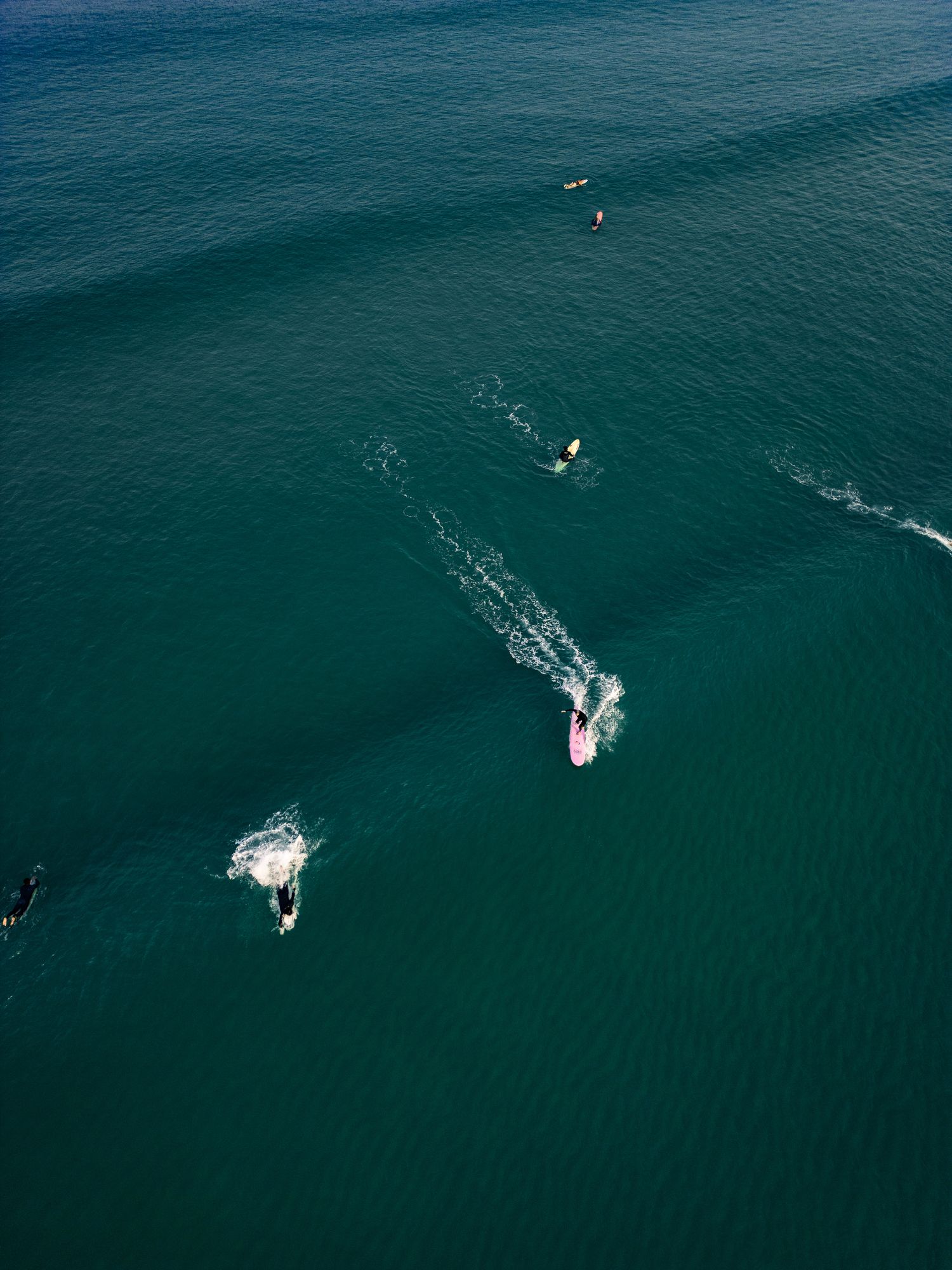 Photo prise au drone de l'océan