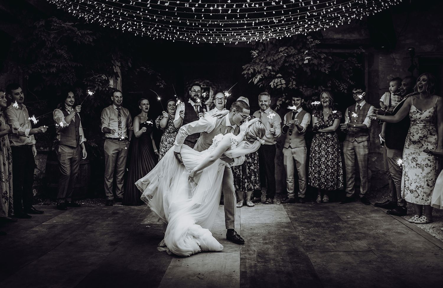 Wedding day first dance at Chateau St Paul France