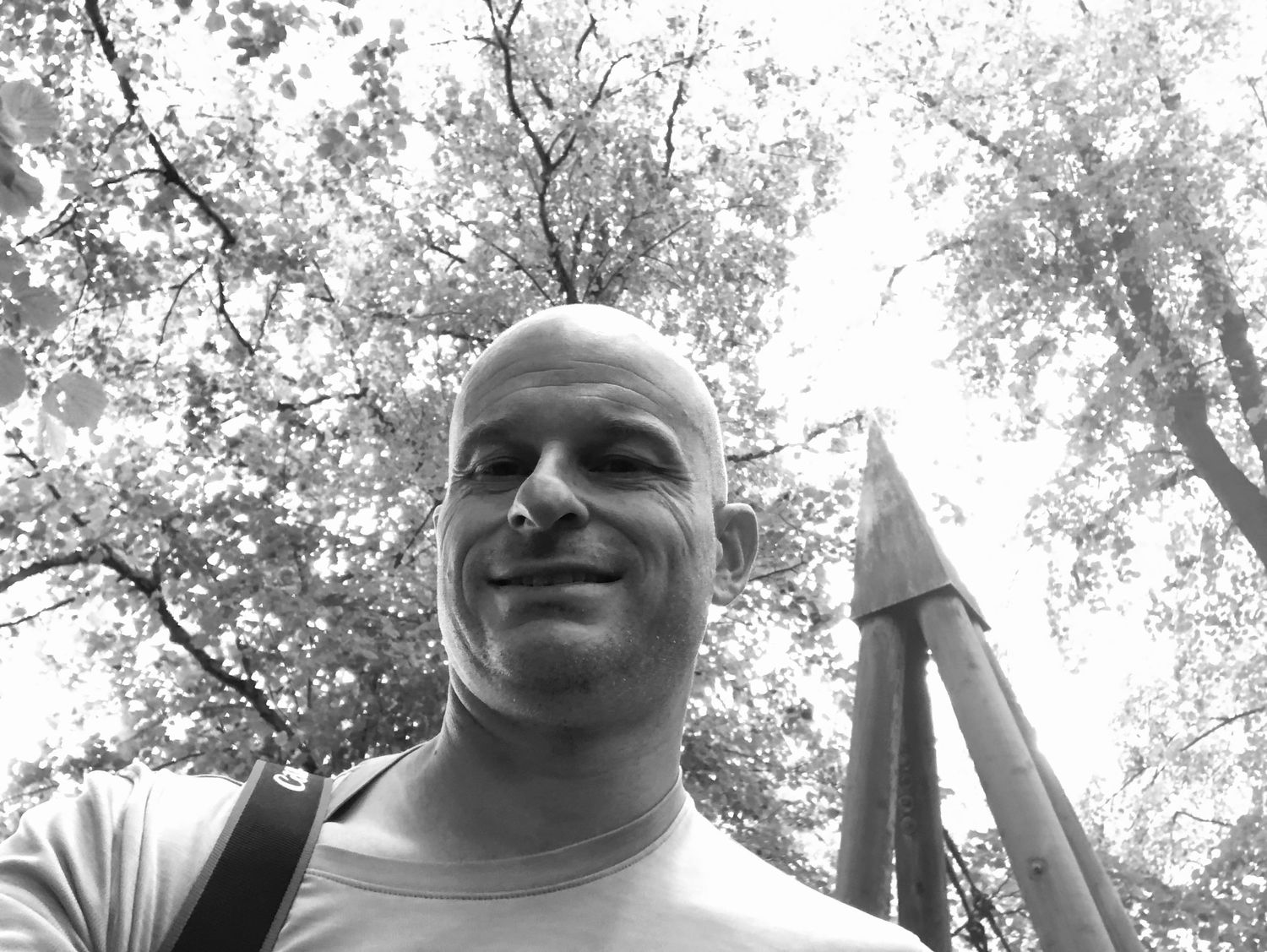 Nick Wigmore from Nick Wigmore Photography, self portrait in woods
