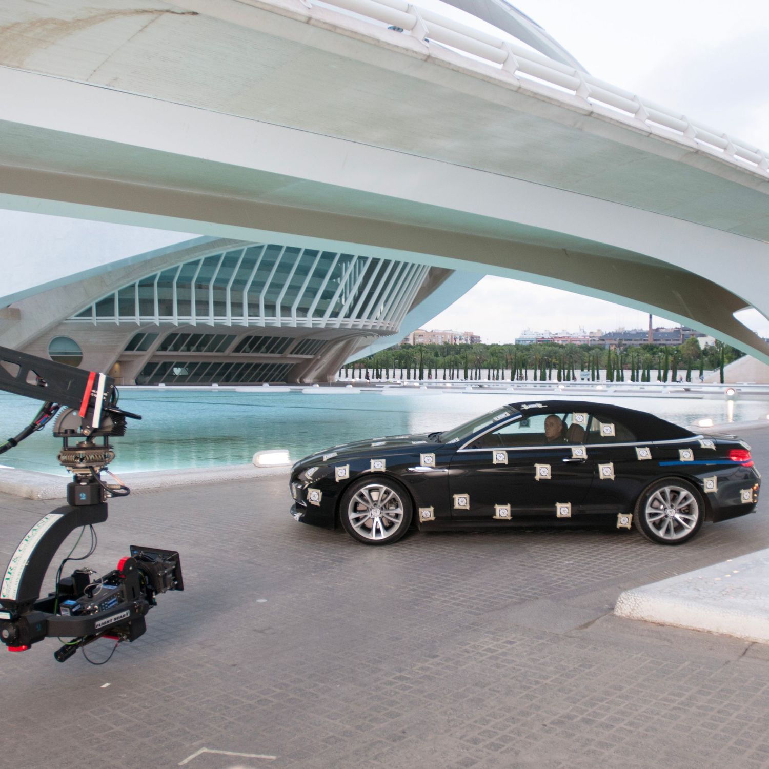 working at City of Arts and Sciences Valencia Spain by Santiago Calatrava
