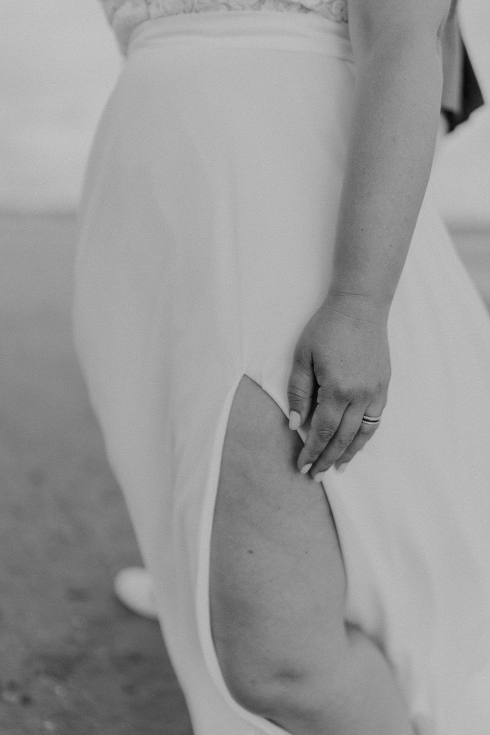 Intimate moment between the bride and groom at Set Lounge, Portugal, captured during a quiet, emotional shoot.