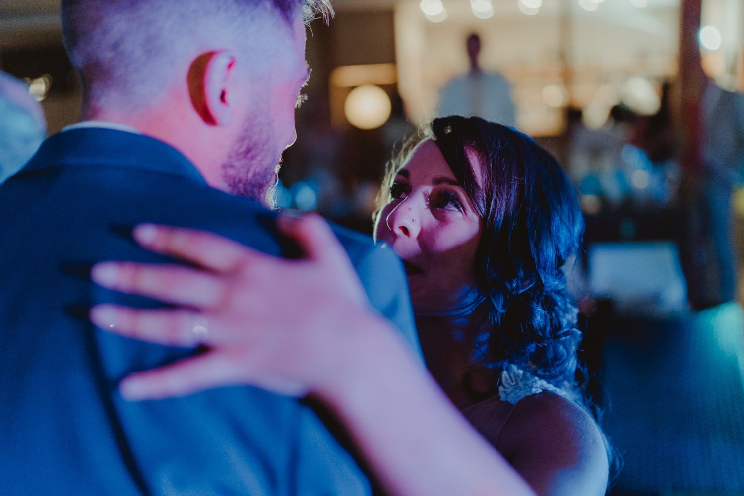 Algarve wedding photographer capturing emotional first dance moment at Vidamar Resort