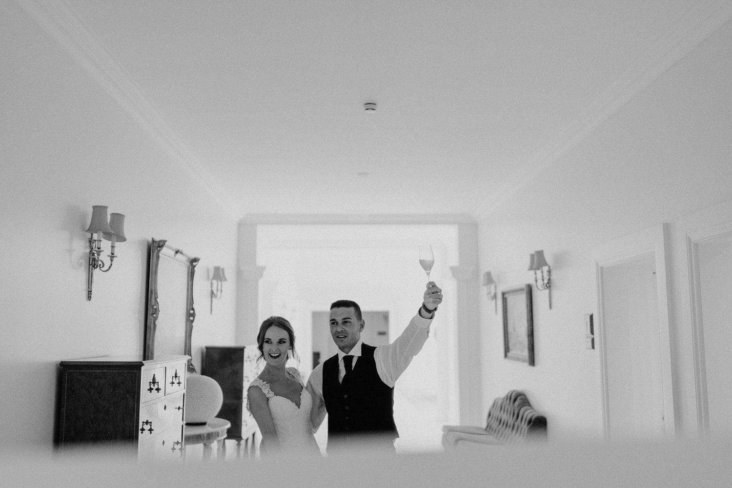 Wedding photography of British Hayley and Scottish Johny at The Yeatman, Portugal