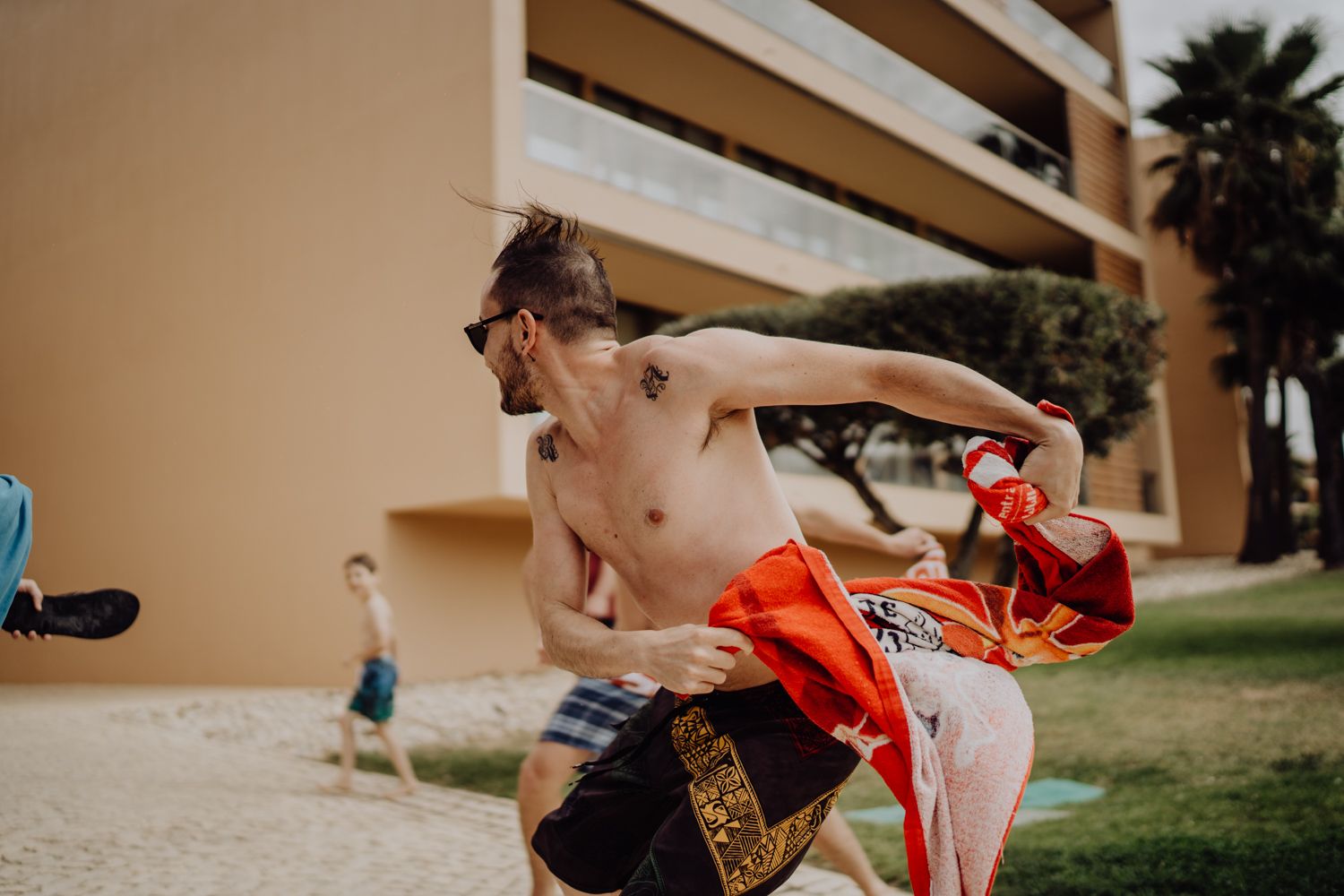 Algarve wedding photographer capturing cinematic moments at Vidamar Resort Portugal