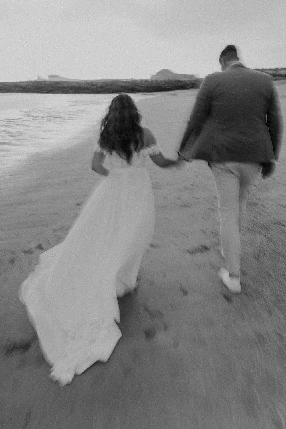 Intimate moment between the bride and groom at Set Lounge, Portugal, captured during a quiet, emotional shoot.