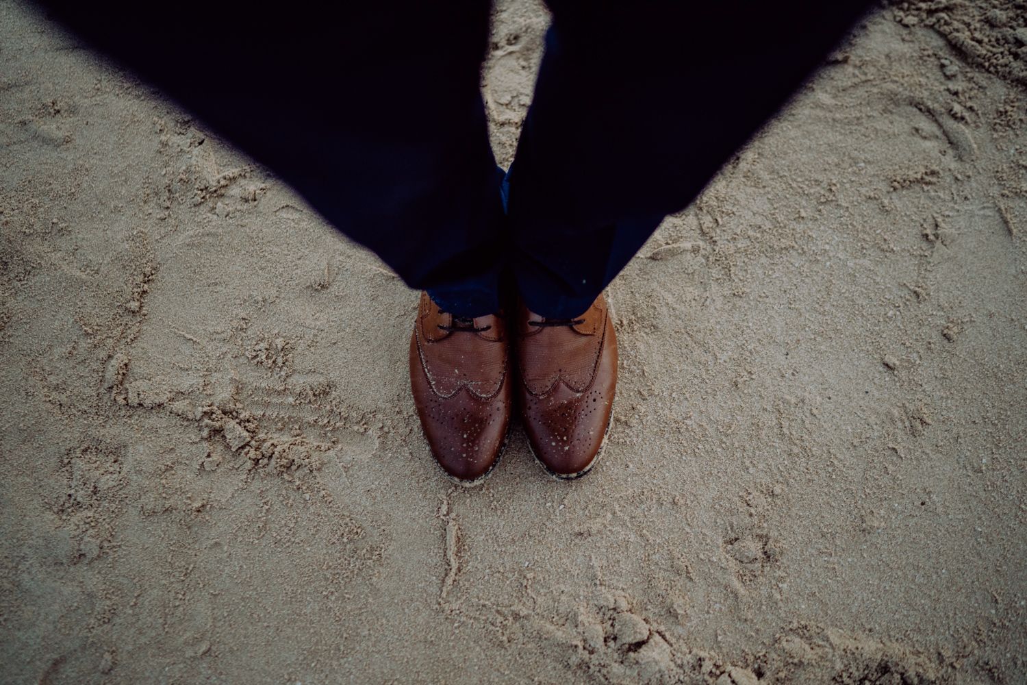Emotional couple portraits by Algarve wedding photographer during golden hou