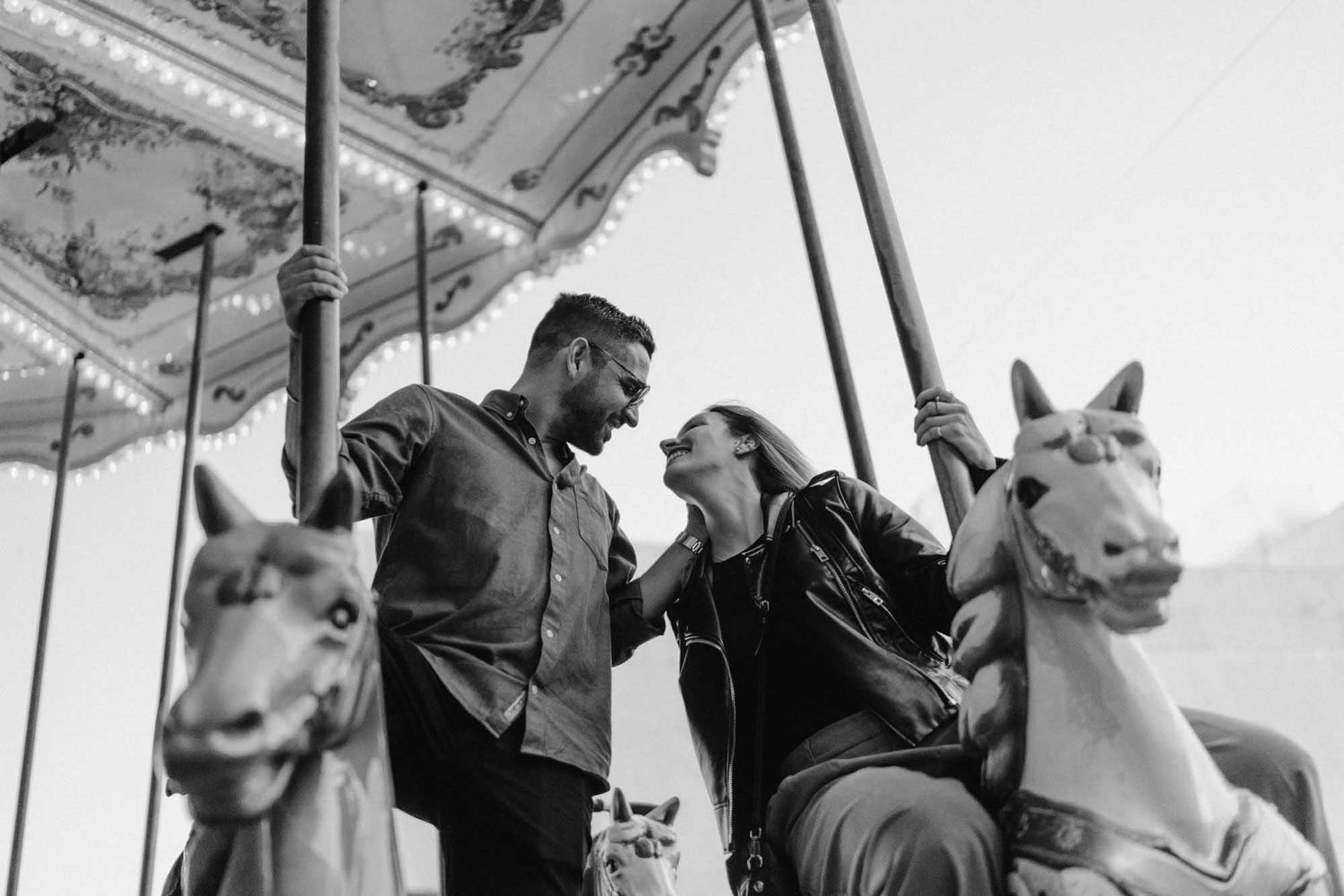 Portugal wedding photographer capturing a spontaneous smile in Lisbon