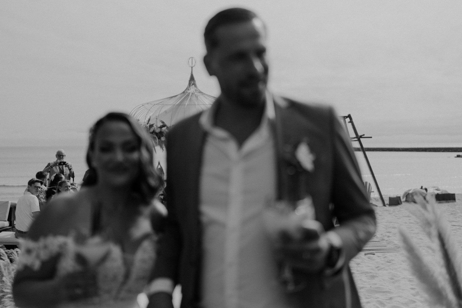 Civil wedding ceremony at Set Lounge, Portugal. Authentic and emotional moments captured during the German-style destination wedding.