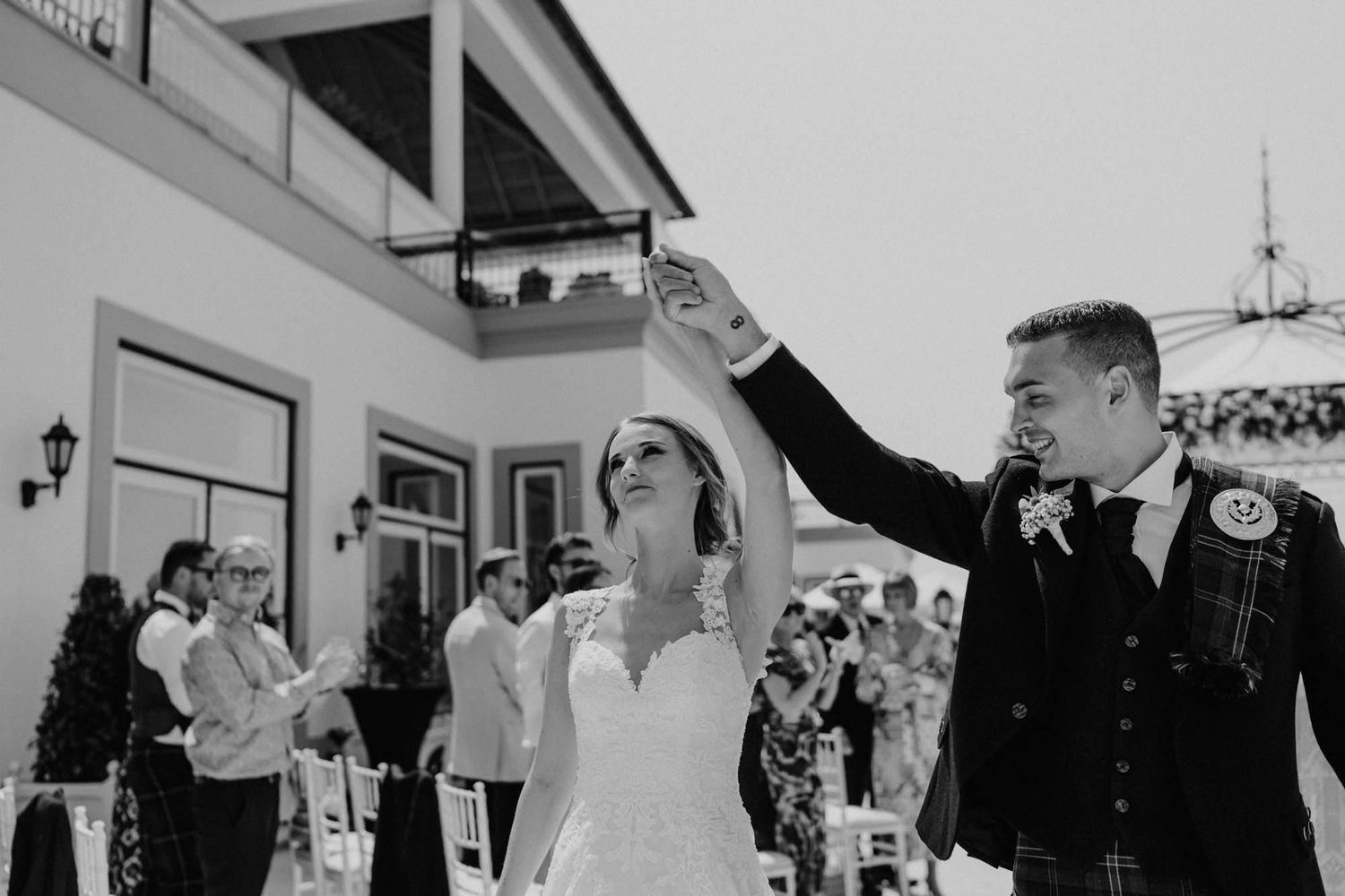 Wedding photography of British Hayley and Scottish Johny at The Yeatman, Portugal