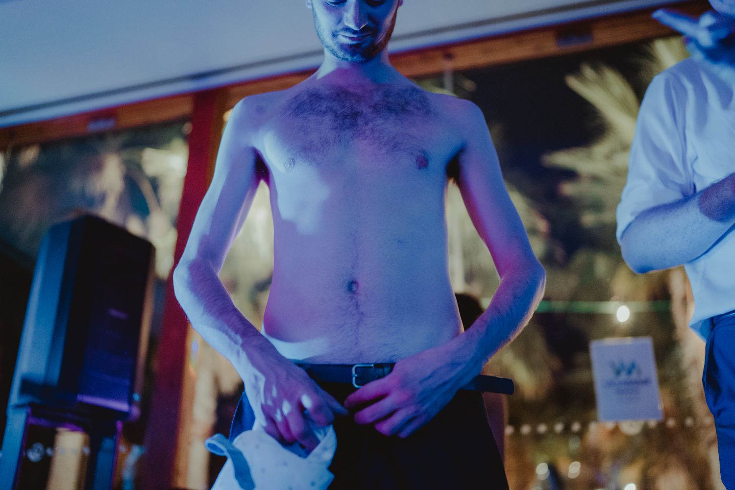Algarve wedding photographer capturing fun and candid dance floor moments