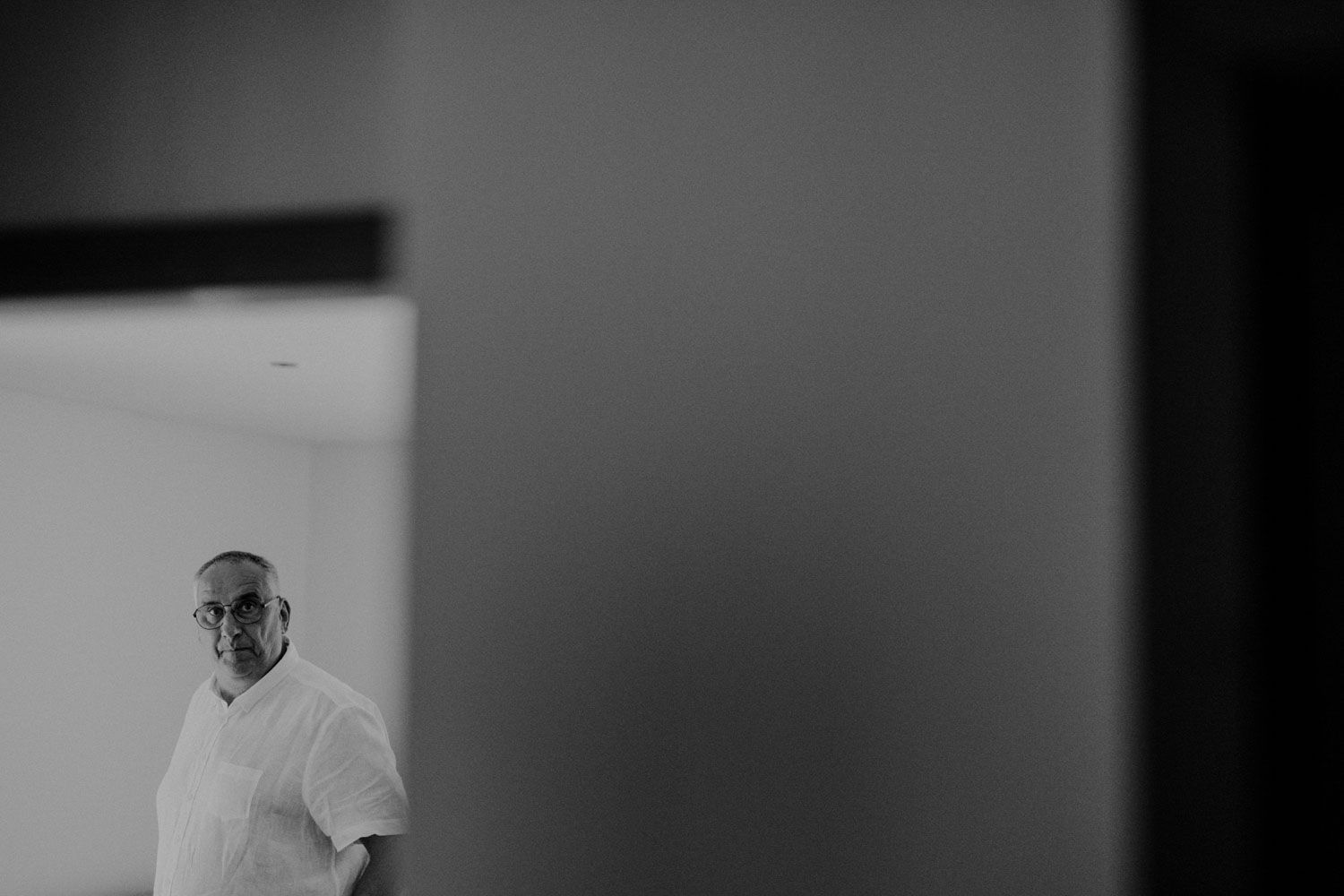 German bride getting ready at Set Lounge, Portugal. Laid-back and intimate moments captured with cinematic photography.