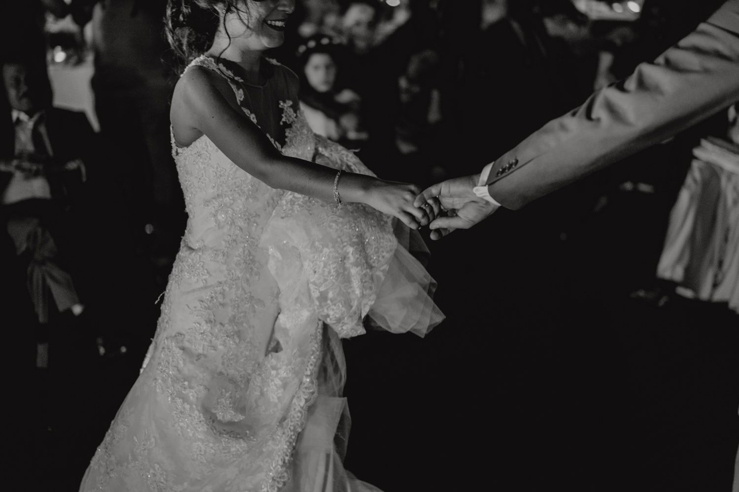 Algarve wedding photographer capturing emotional first dance moment at Vidamar Resort