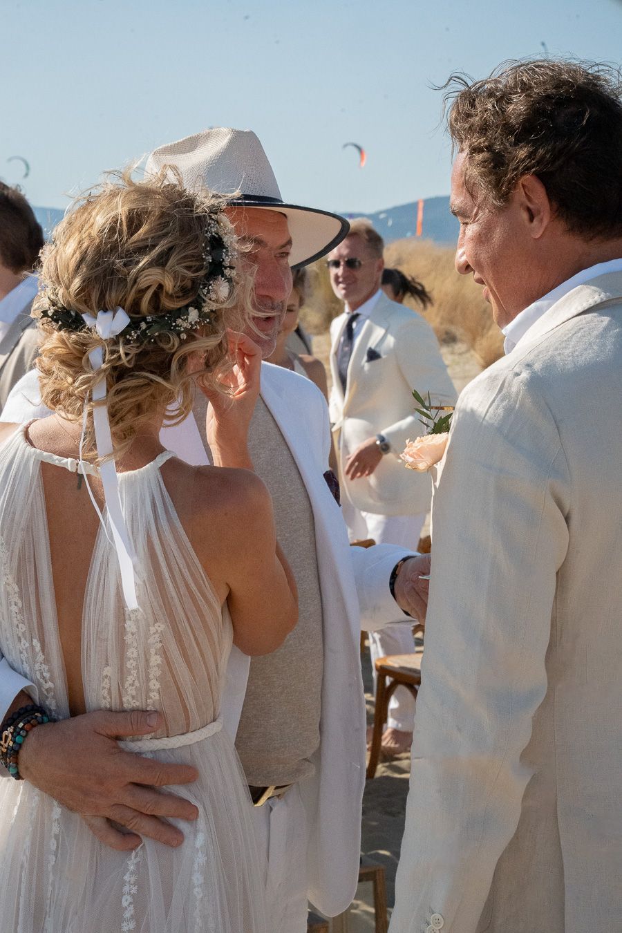 Beach wedding photography in Tuscany, Italy
