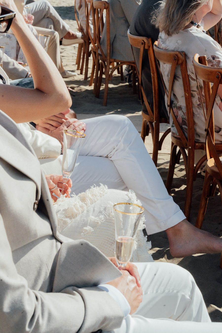 Wedding ceremony by the sea in Tuscany, Italy