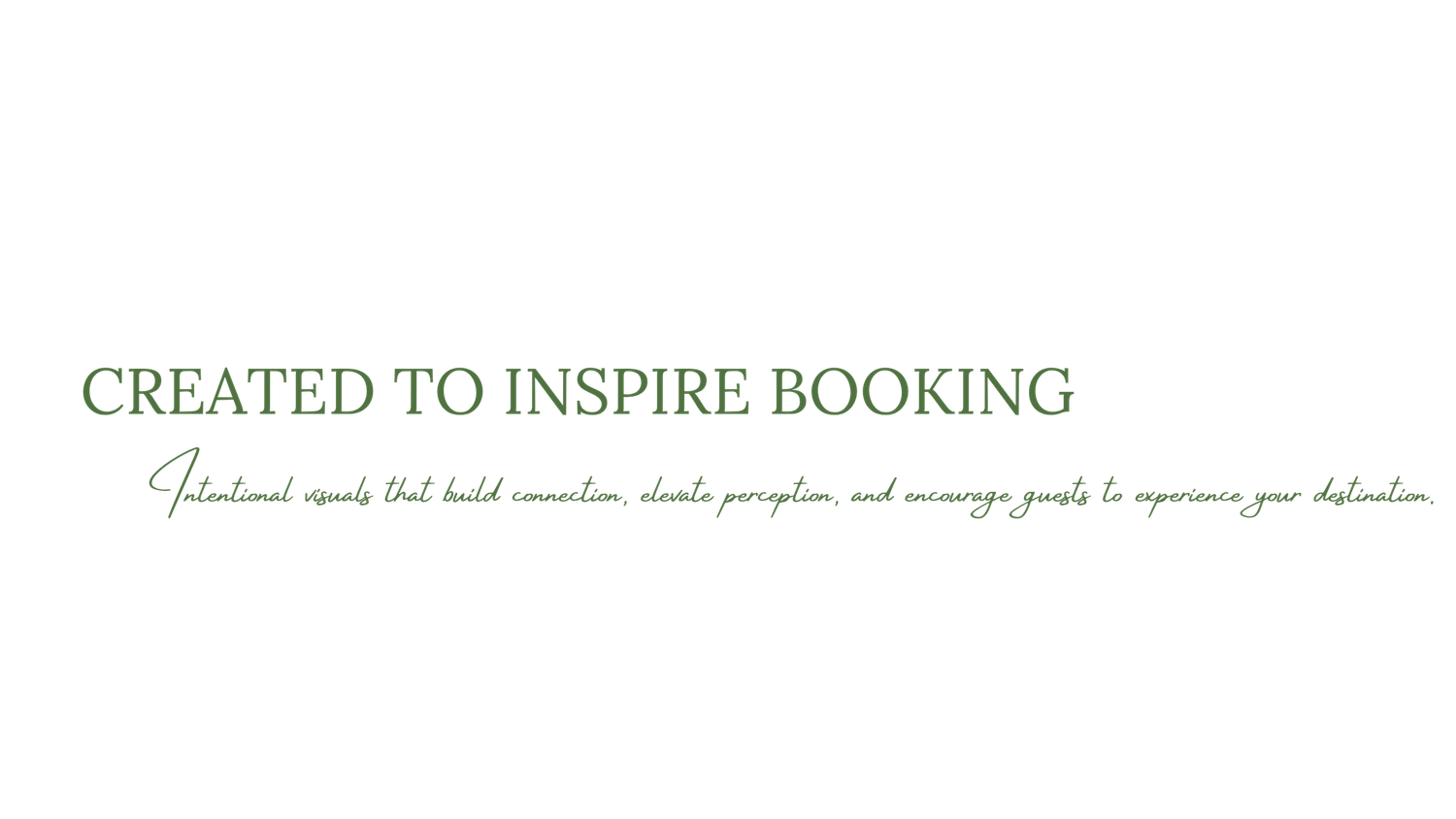 Created to inspire booking with intentional visuals that build connection and elevate perception.
