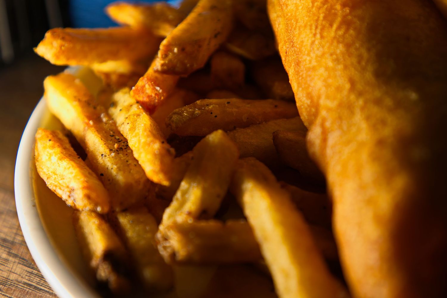 Up-close photo of fries