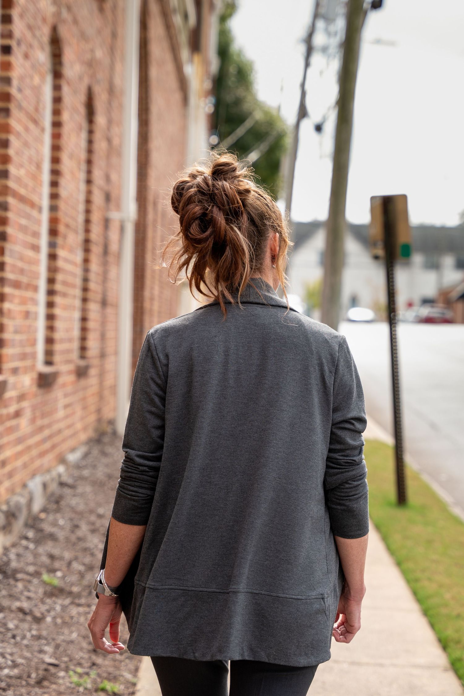 Woman walking away
