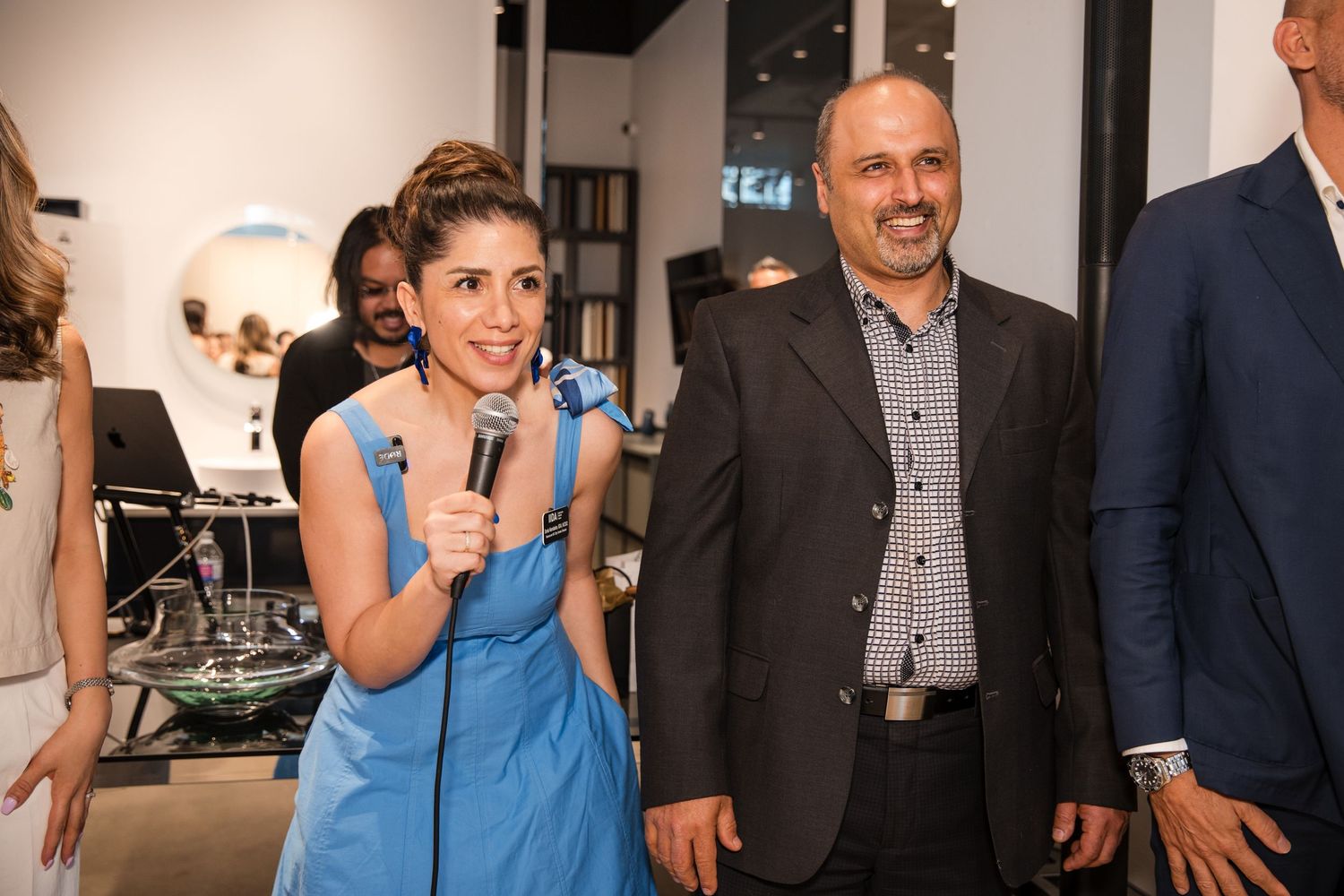 corporate-event-photography-vancouver-man-and-woman-speaking