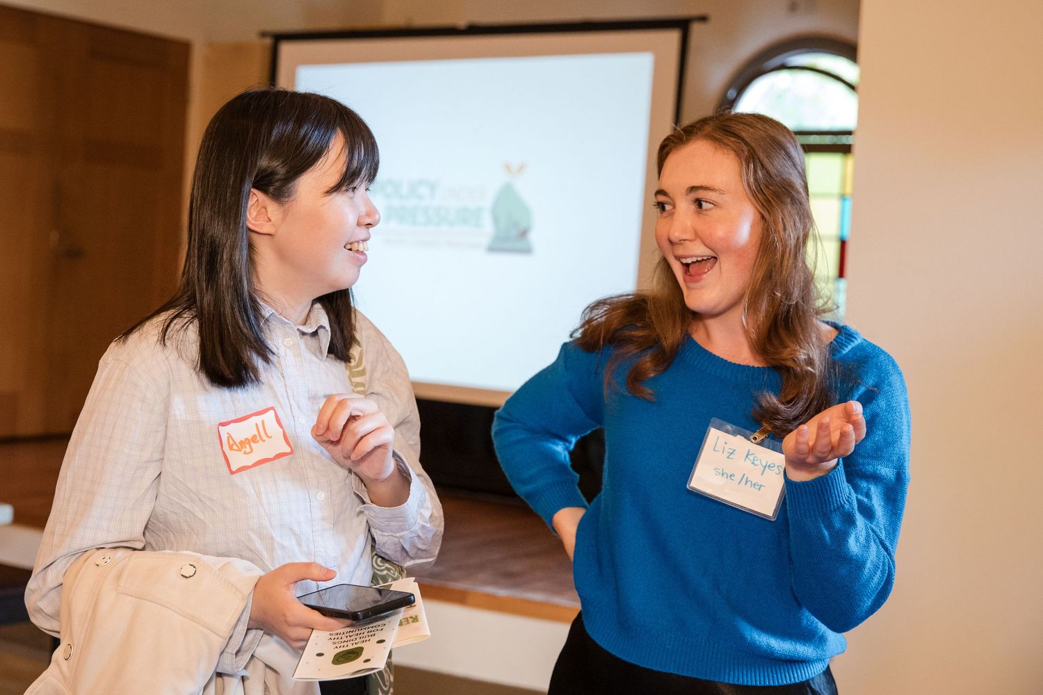 vancouver-event-photography-two-women-speaking