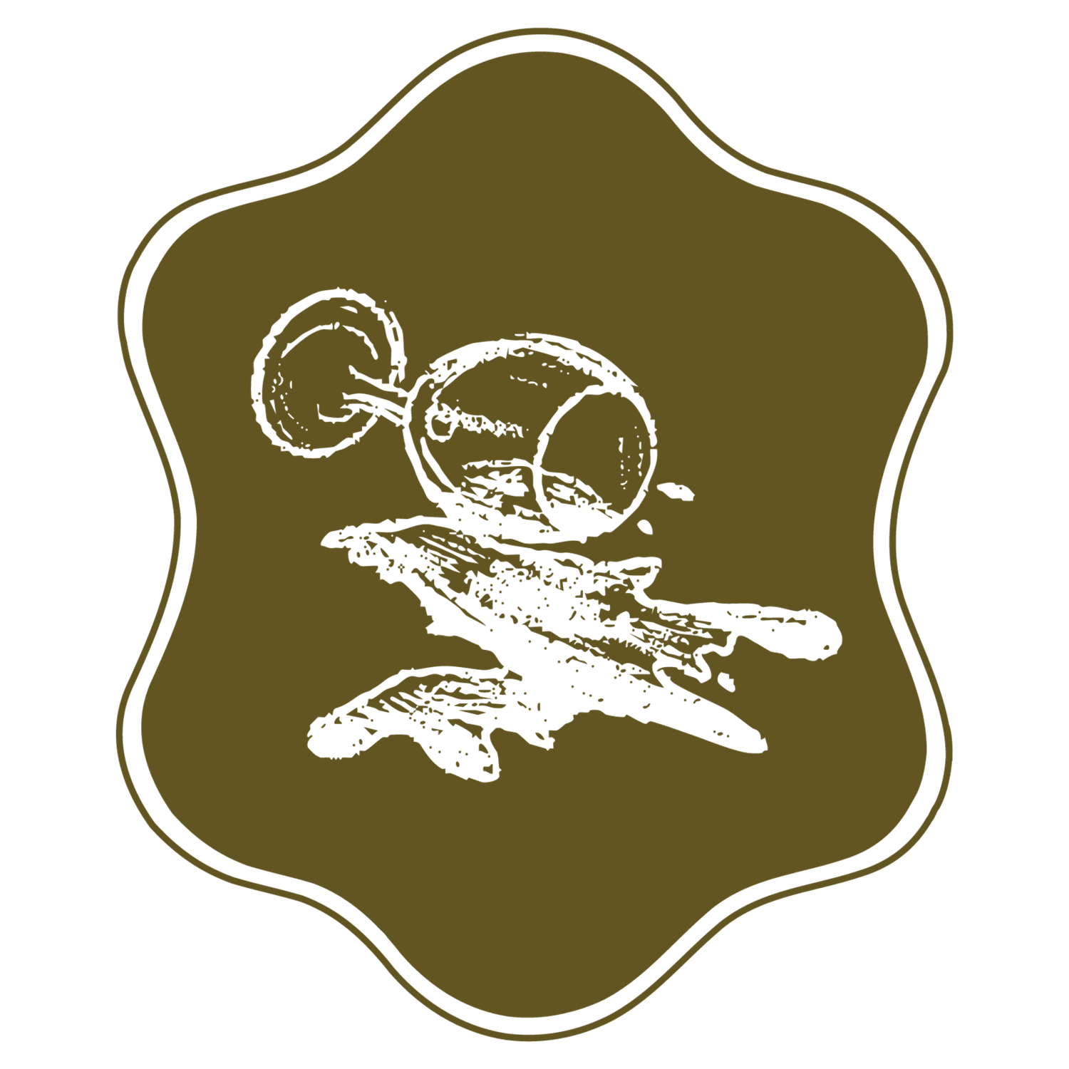 White silhouettes of vintage airplanes on an olive green background form a decorative border pattern.